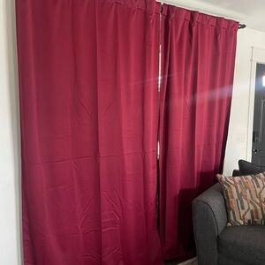 Burgundy Curtains